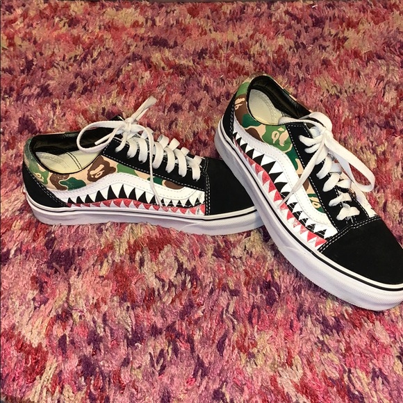 Vans Shoes - Custom Bape vans